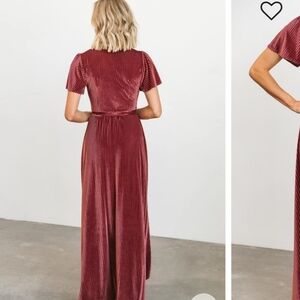 Baltic born andi ribbed velvet dress